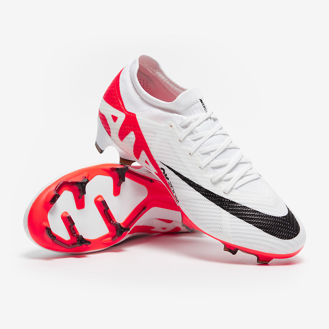 Nike Air Zoom Mercurial Vapor XV Pro FG - White/Bright Crimson