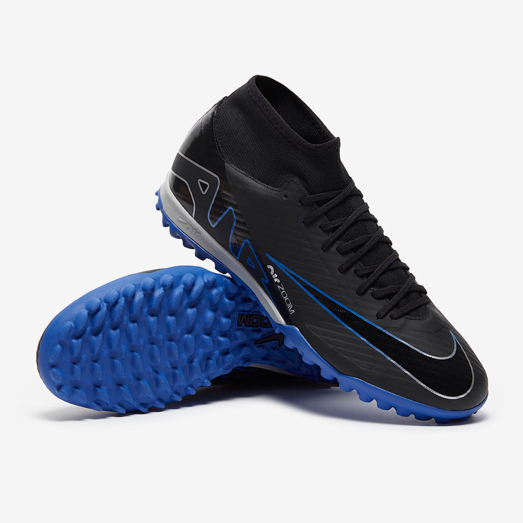 Nike Air Zoom Mercurial Superfly IX Academy TF - Black/Chrome