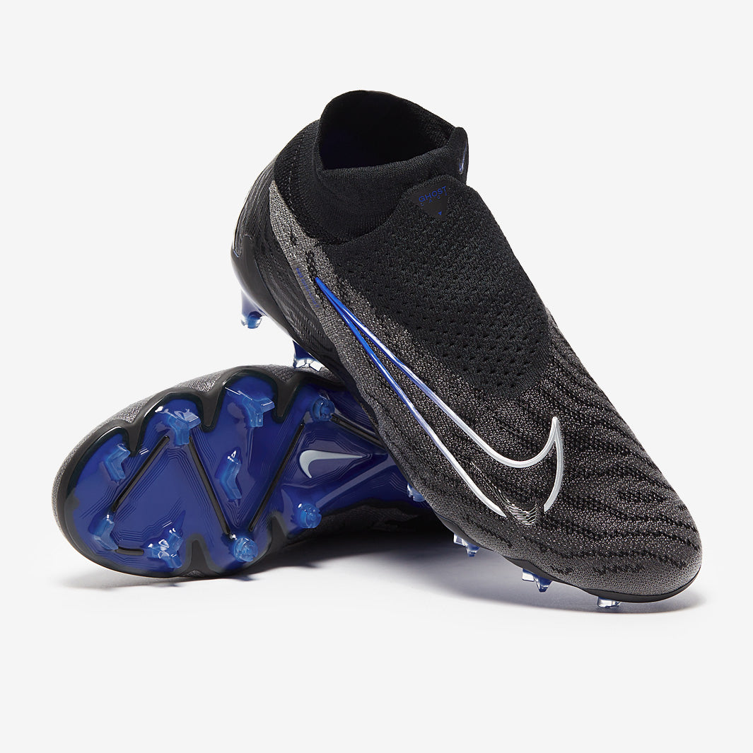 Nike Phantom GX Elite DF FG - Black/Chrome/Hyper Royal - Mens Cleats