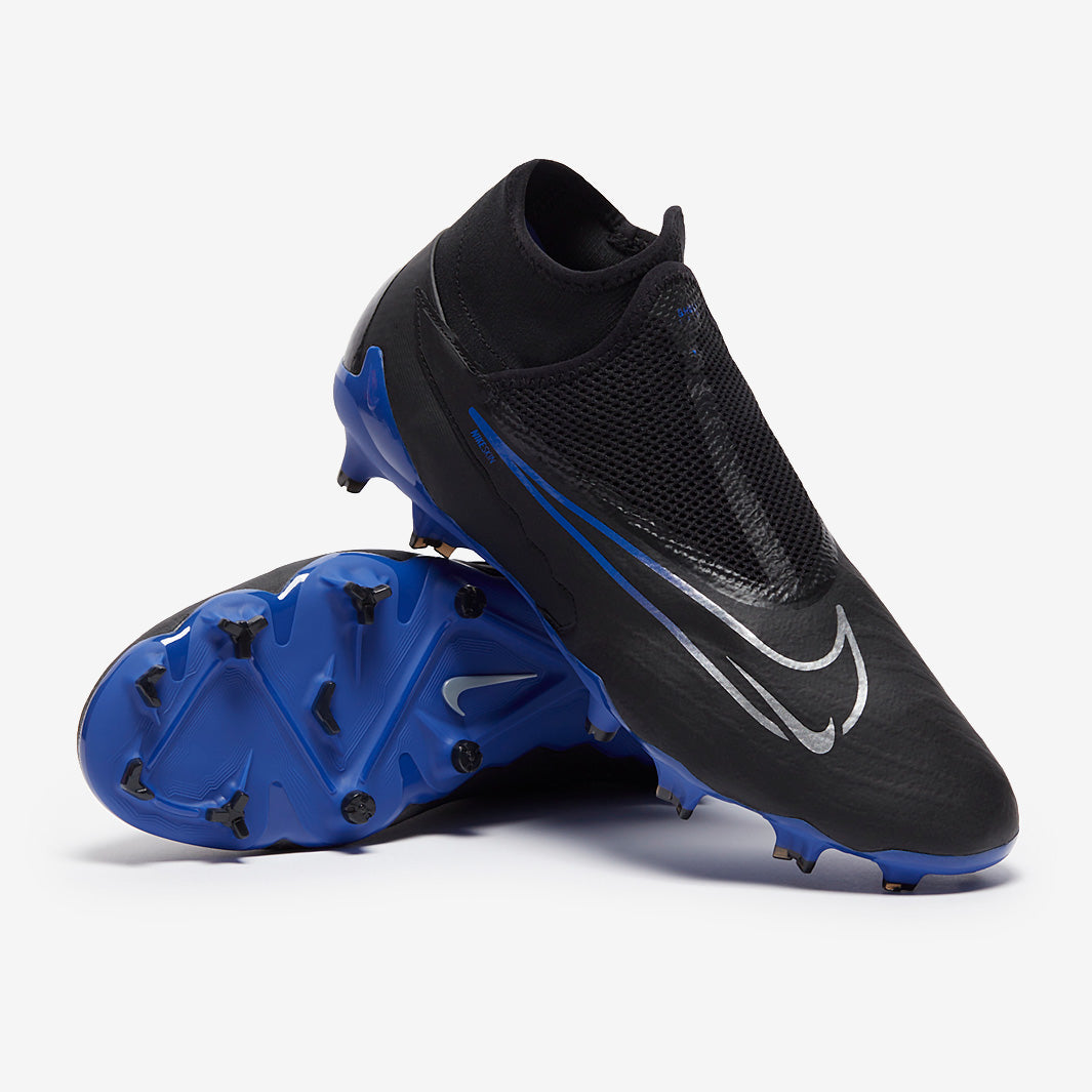 Nike Phantom GX Pro DF FG - Black/Chrome/Hyper Royal - Mens Cleats