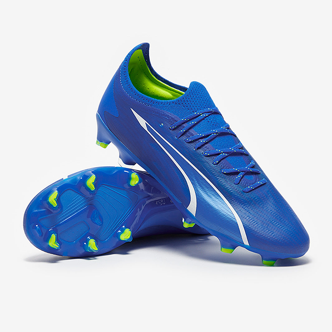 Puma Ultra Ultimate FG/AG - Ultra Blue/Puma White/Pro Green - Mens