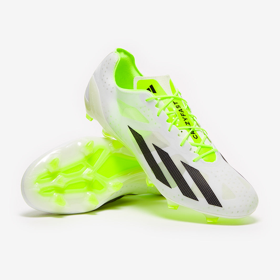 シューズ adidas X Crazyfast+ FG 28cm adidas X Crazyfast+ FG - White/Core Black/Lucid Lemon - Mens Boots