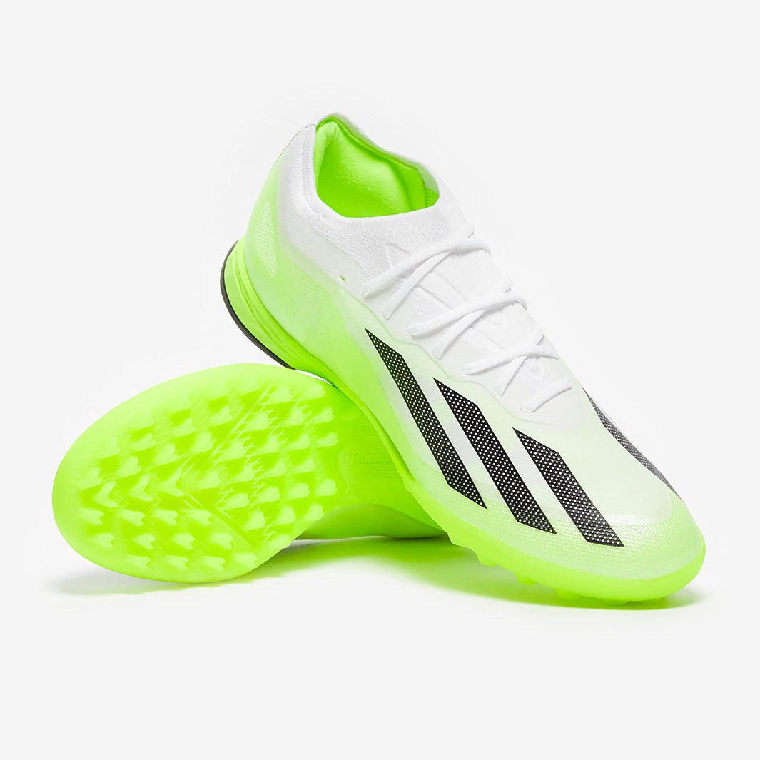 シューズ adidas X CRAZYFAST.1 TF adidas X Crazyfast.1 TF - White/Core Black/Lucid Lemon - Mens Boots