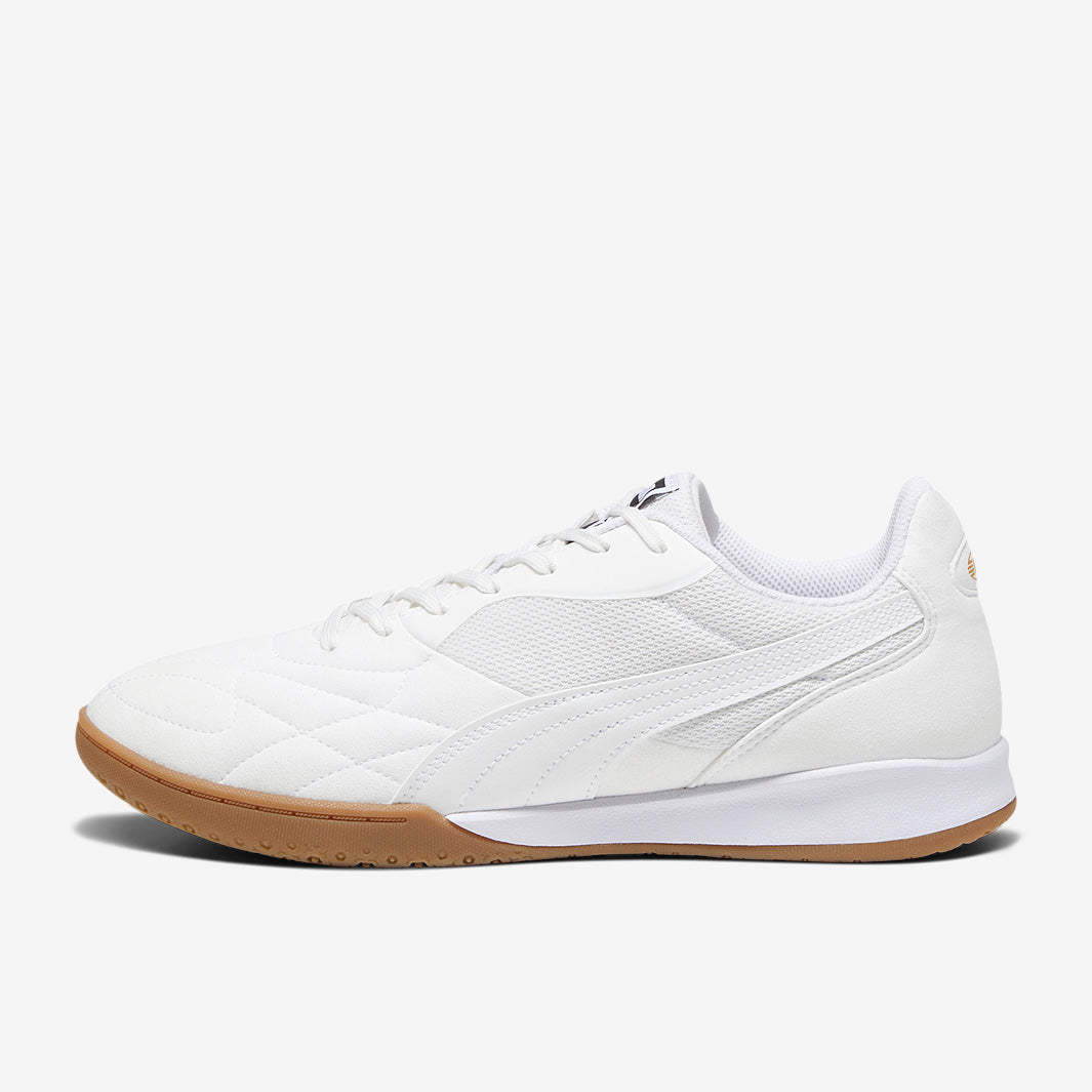 PUMA KING トップFGホワイト 30cm Puma King Top IT - Puma White/Puma White/Puma Gold - Mens Cleats