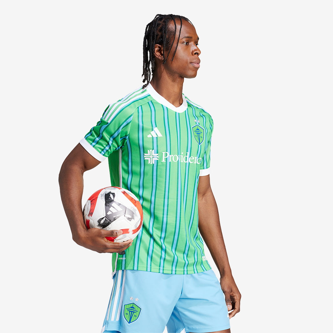 adidas Seattle Sounders 2024 Authentic Home Jersey - Semi Solar