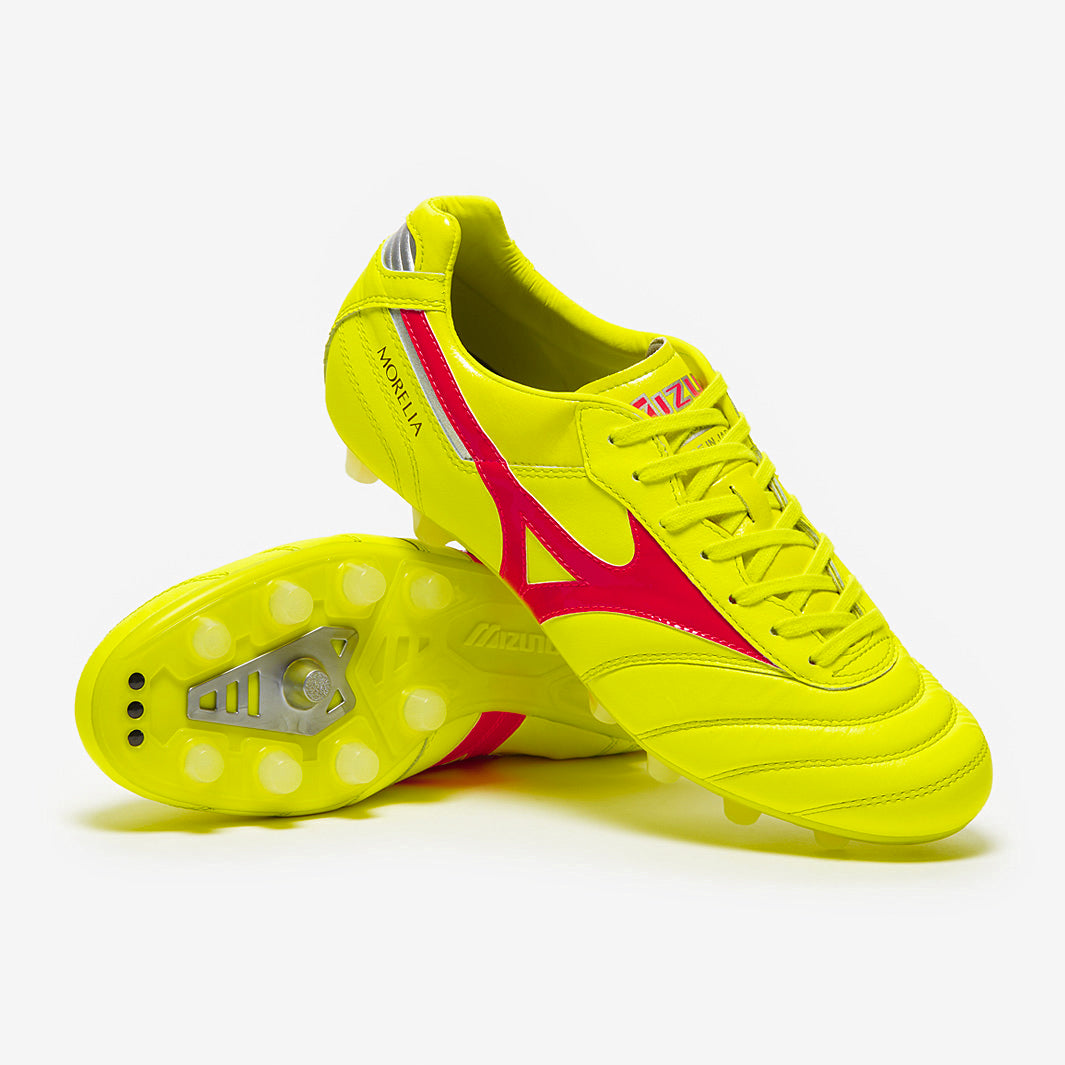 MORELIA Ⅱ JAPAN 26.5 Mizuno Morelia II Made In Japan Firm Ground - Safety Yellow/Fiery