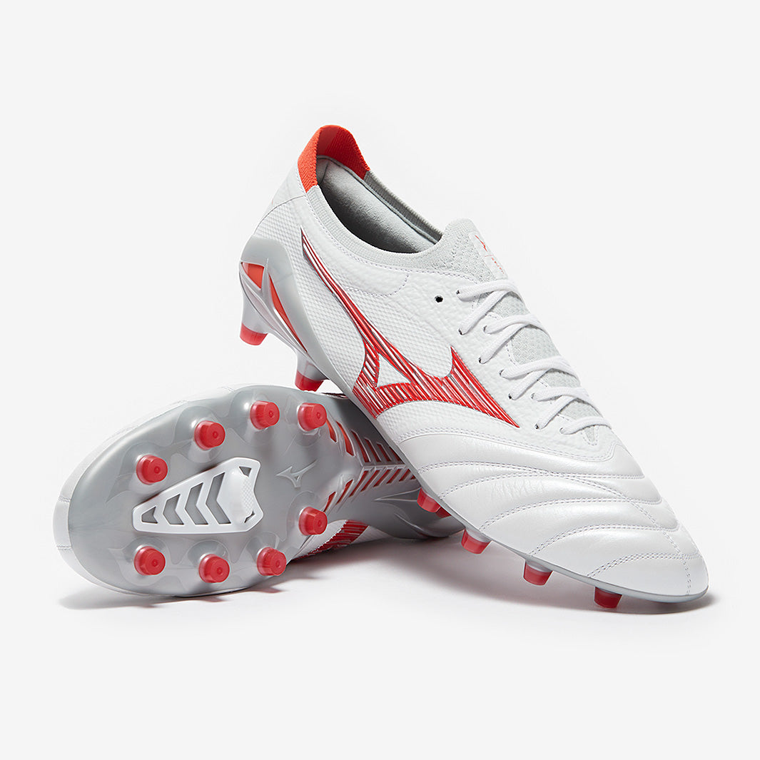 Mizuno Morelia Neo II ホワイト/レッド Mizuno Morelia Neo II F9T FG - White/Red LIMITED EDITION