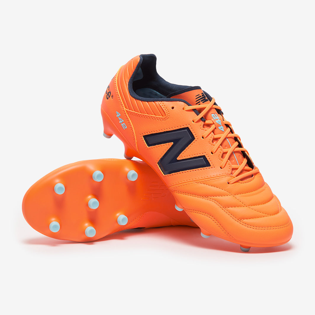 New Balance 442 V2 Pro Firm Ground - Hot Mango - Adult Boots