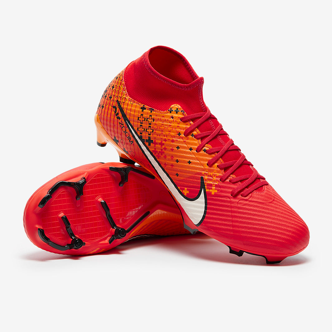 Nike サッカーシューズ D80283-616 レッド HG Nike Air Zoom Mercurial Superfly IX Academy MDS Firm Ground/Mixed