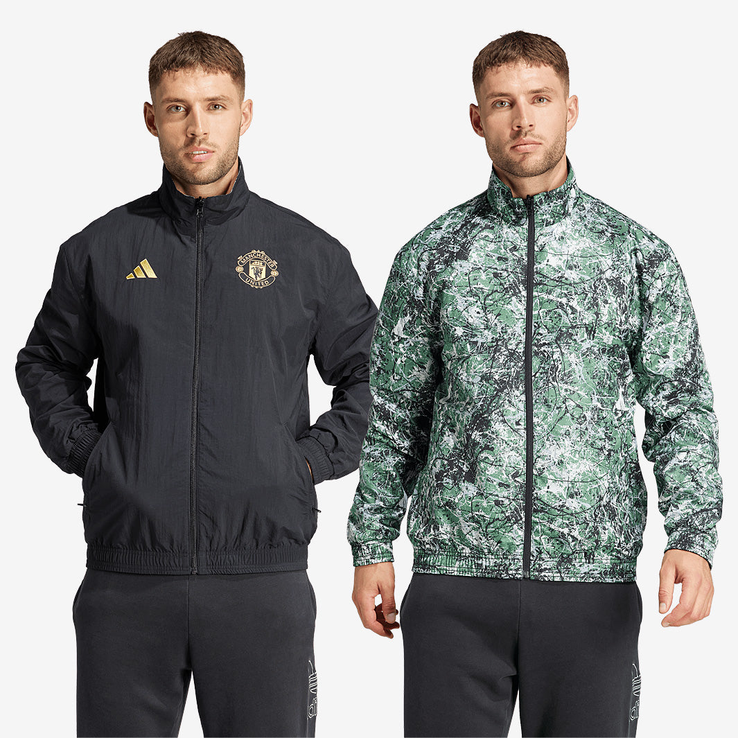 adidas Manchester United x Stone Roses 23/24 Anthem Jacket - Black