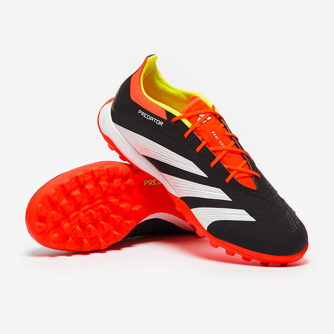 adidas Predator Elite Laced Turf - Core Black/White/Solar Red