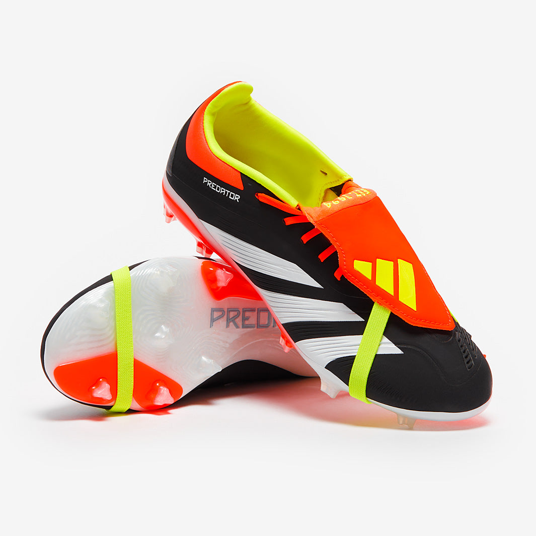 adidas Kids Predator Elite Tongue Firm Ground - Core Black/White