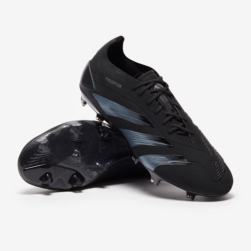 adidas Predator Elite Laced Firm Ground - Core Black/Core Black