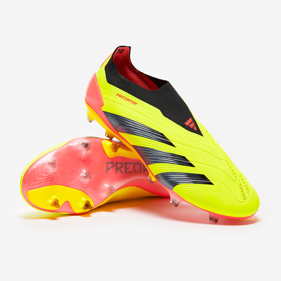 シューズ adidas Predator Elite SG 27.5 adidas Predator Elite Laceless Firm Ground - Team Solar Yellow