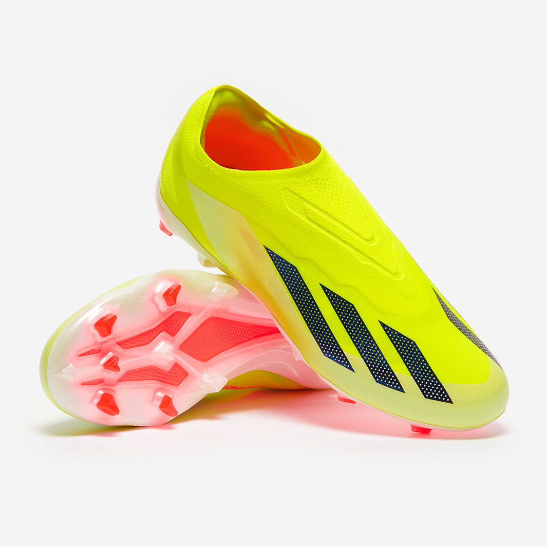 adidas Kids X Crazyfast Elite Laceless Firm Ground - Team Solar