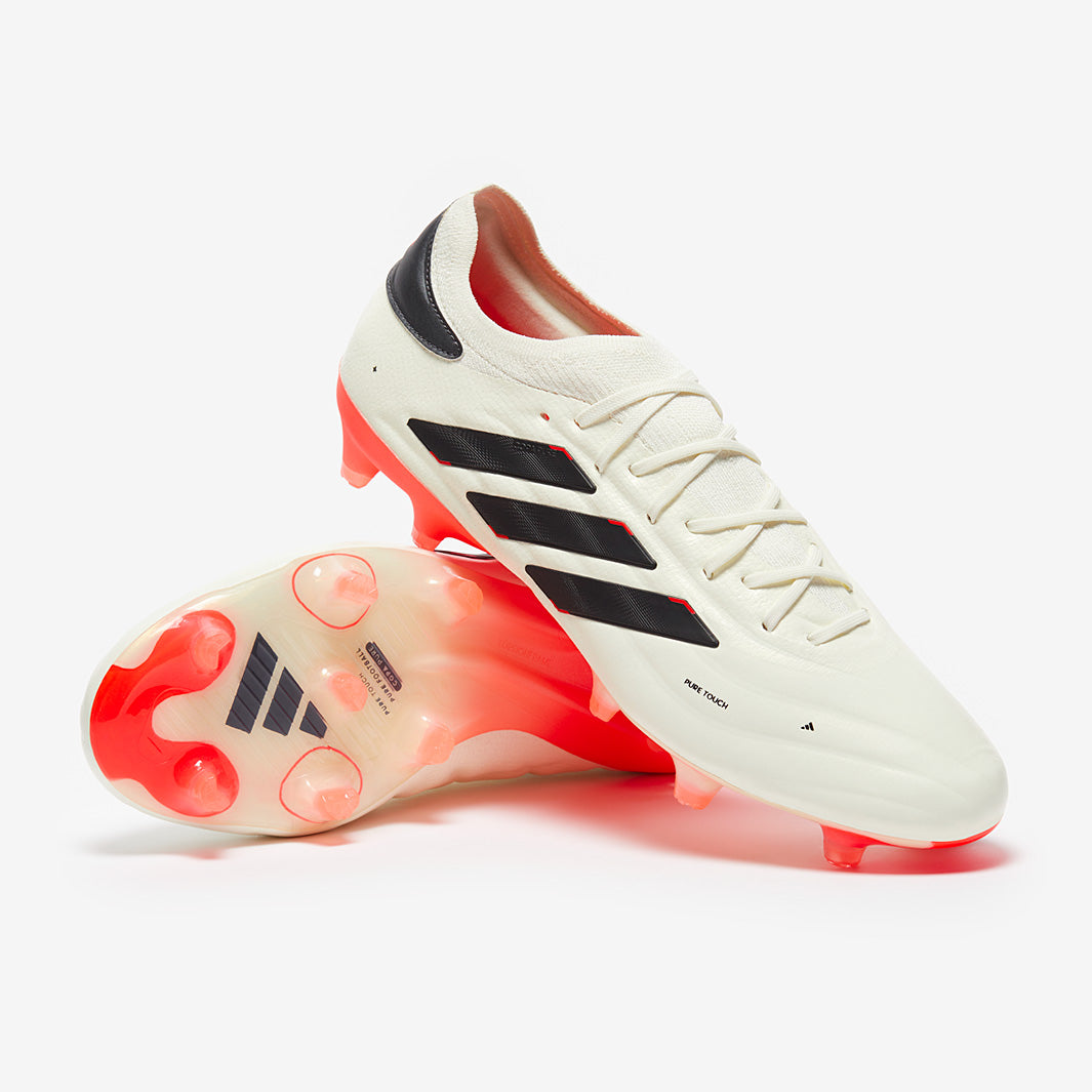 adidas Copa Pure 2 Elite+ Firm Ground - Ivory/Core Black/Solar Red