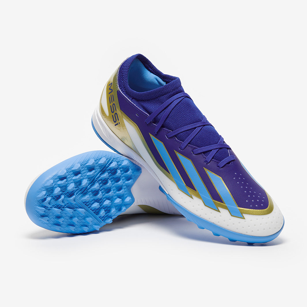 adidas X Crazyfast Messi League Turf - Lucid Blue/Blue Burst/White