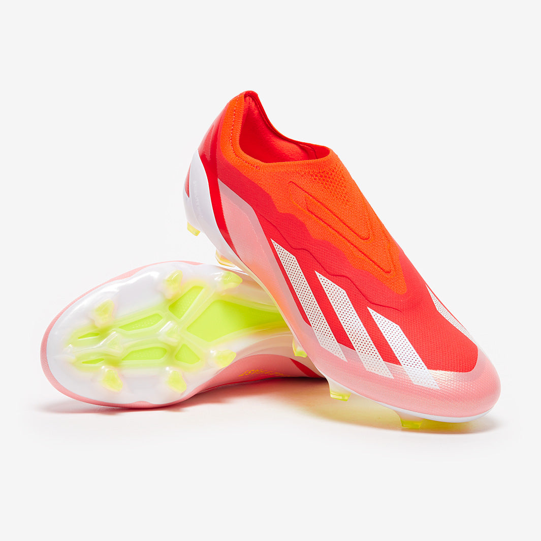 CRAZYFAST レッドサッカーシューズ All Gender X Crazyfast Elite FG Soccer Shoe - Solar Red / Cloud
