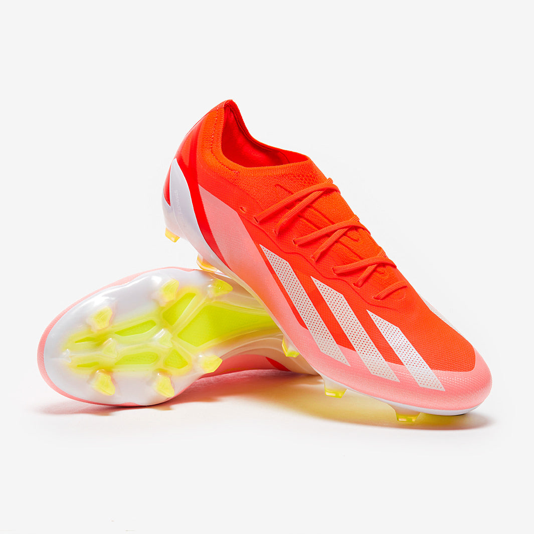 adidas X Crazyfast Elite Firm Ground - Solar Red/White/Team Solar