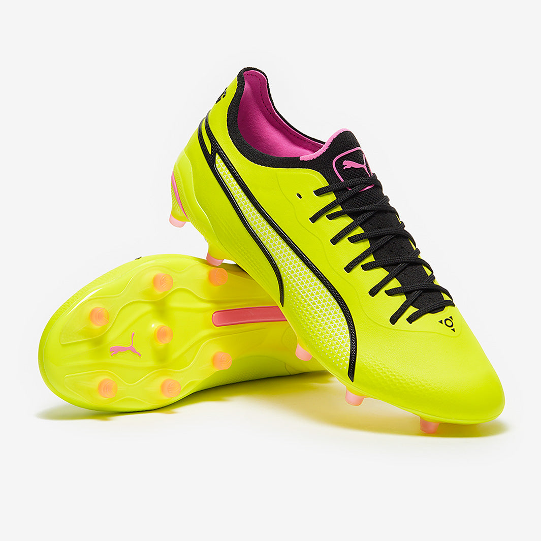 Puma King Ultimate Firm Ground/Artificial Grass - Electric Lime