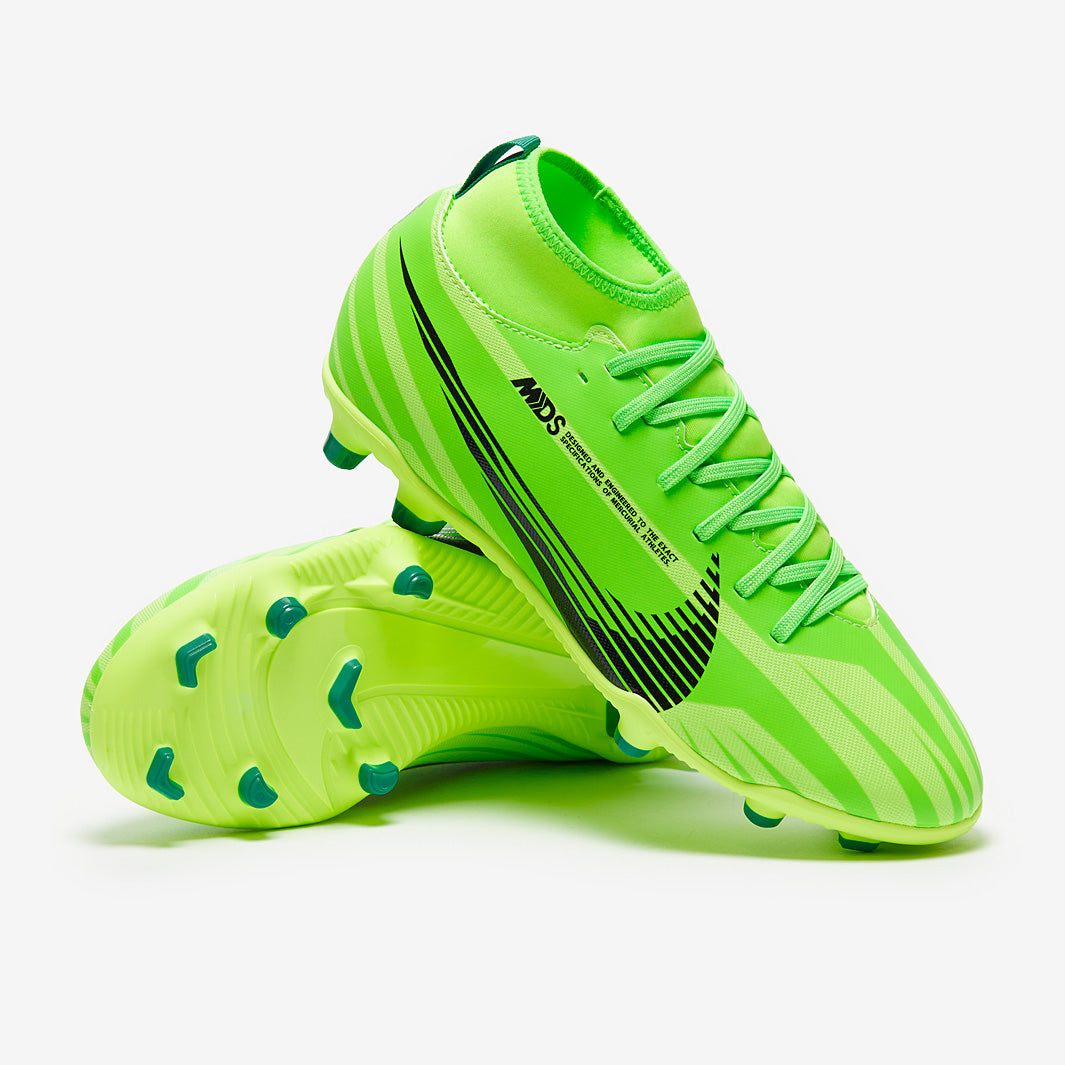 Nike スパイクシューズ 蛍光グリーン Nike Kids Air Zoom Mercurial Superfly IX Club MDS Firm Ground