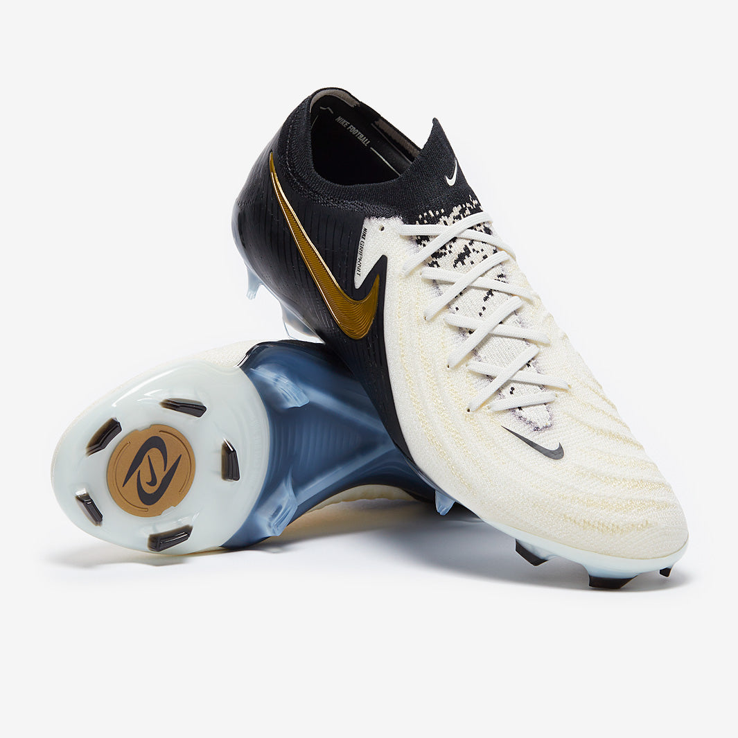 Nike Phantom GX II Elite Firm Ground - White/Black/Metallic Gold