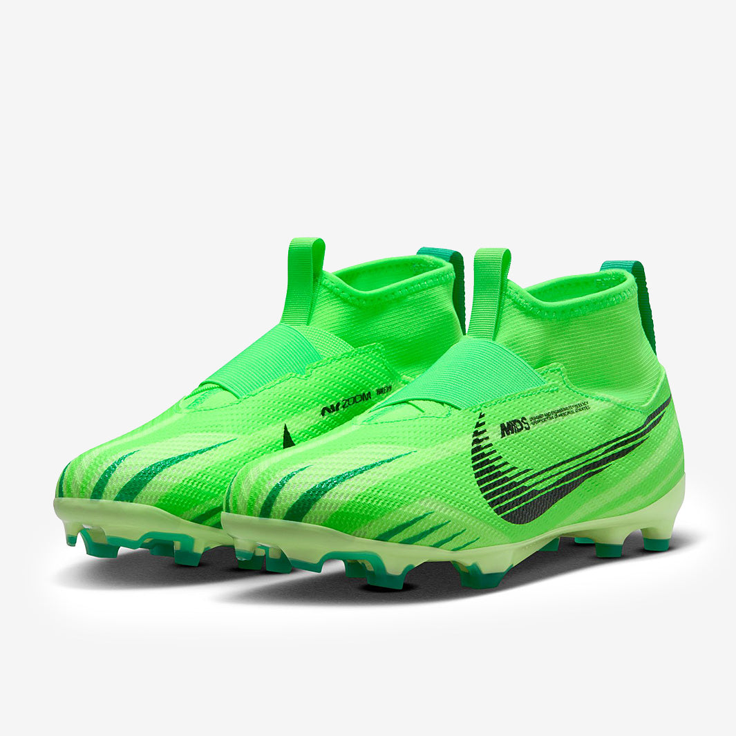 Nike Kids Air Zoom Mercurial Superfly IX Pro FG - Green Strike