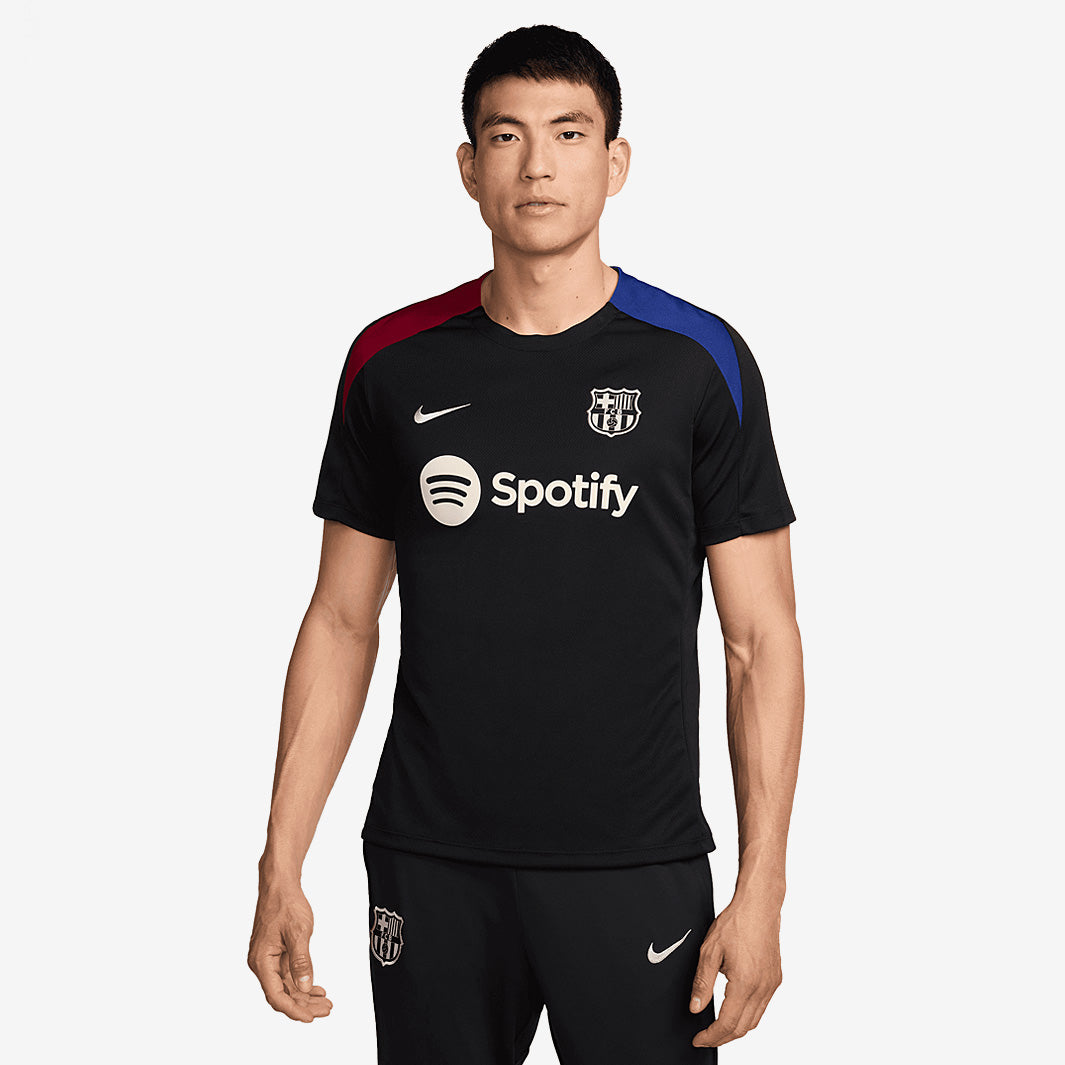 Nike FC Barcelona 24/25 Dri-FIT Strike SS Top - Black/Noble Red/Lt