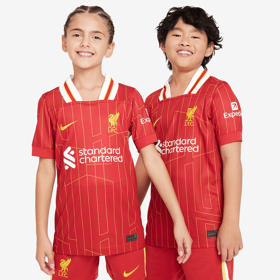 Nike Liverpool 24/25 Kids Dri-FIT Stadium SS Home Shirt - Gym Red