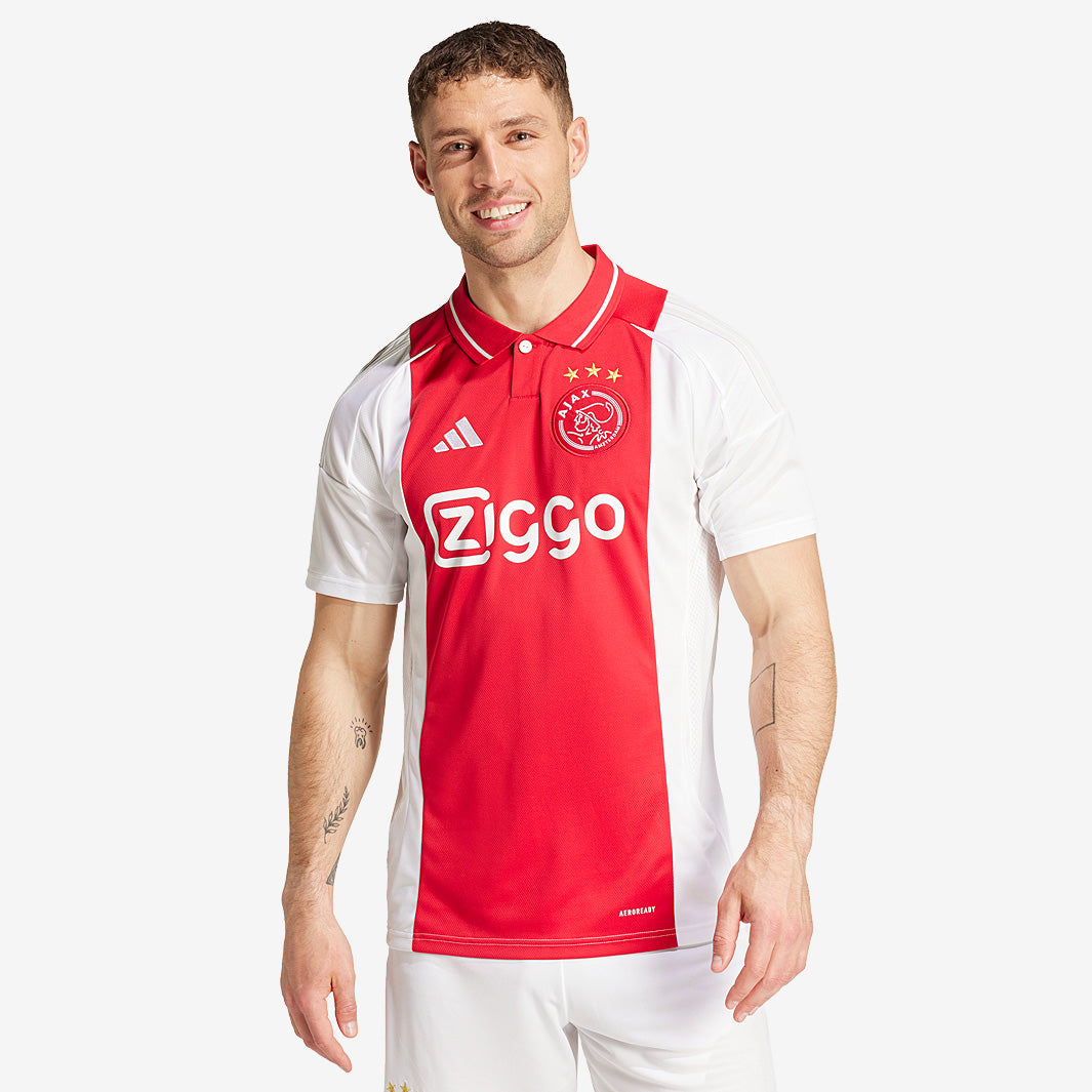 adidas Ajax 24/25 Home Shirt - White - Mens Replica