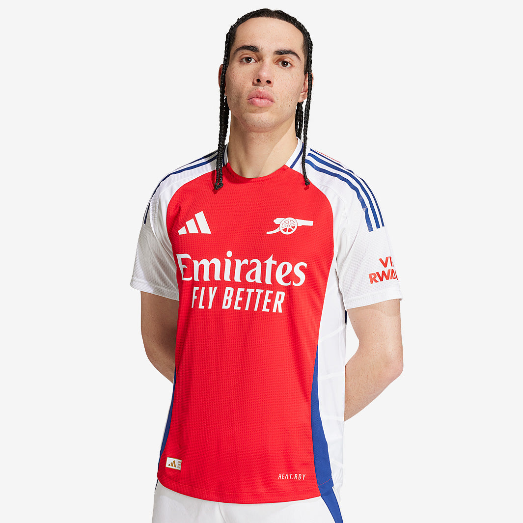 adidas Arsenal 24/25 Authentic Home Shirt - Better Scarlet/White