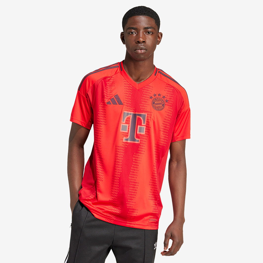 adidas Bayern Munich 24/25 Home Shirt - Red - Mens Replica