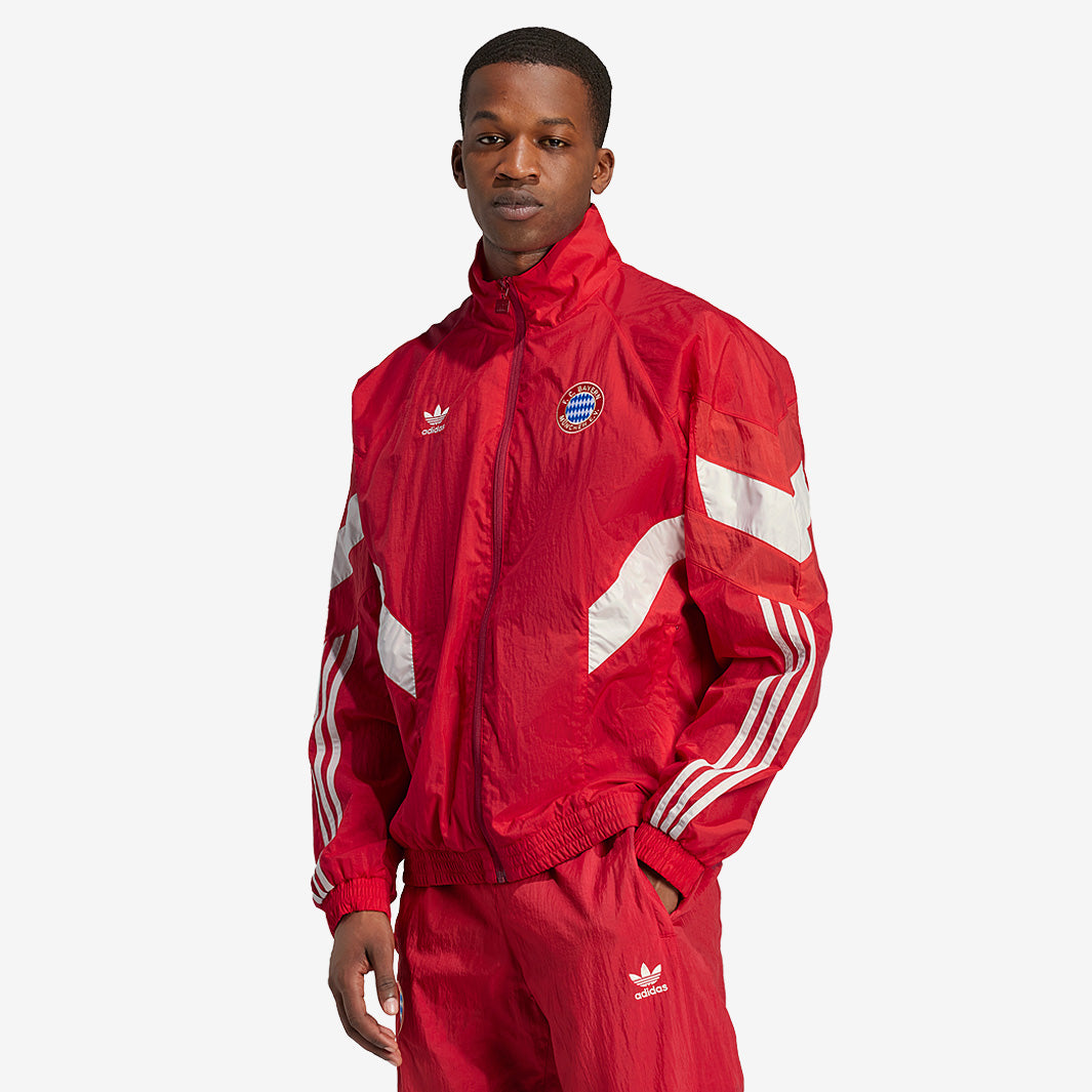 adidas FC Bayern München ジャケット レッド adidas Men's FC Bayern Munich 2024/25 Originals Jacket Red