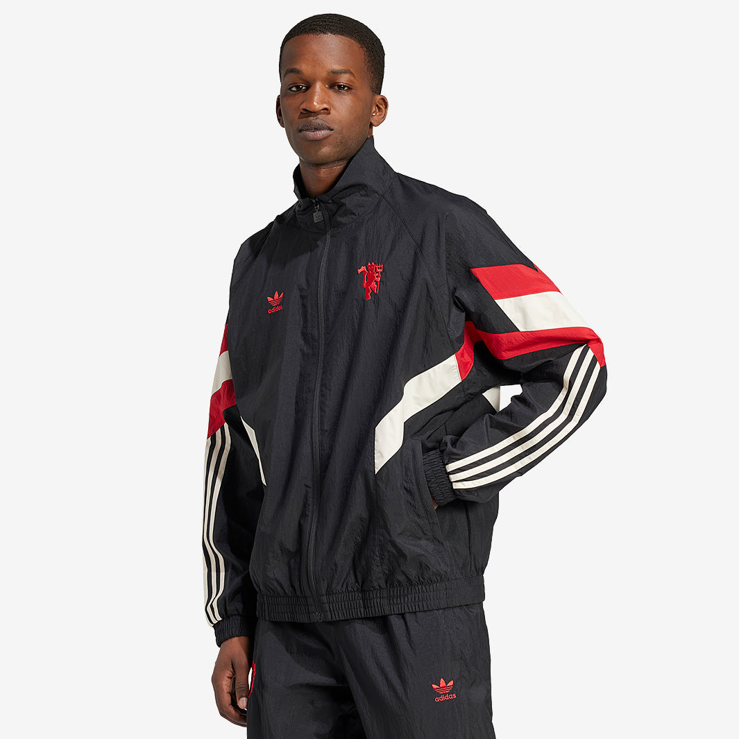 Adidas Manchester United ナイロンジャケット Adidas Manchester United Woven Track Jacket Soccer IP9190 Black