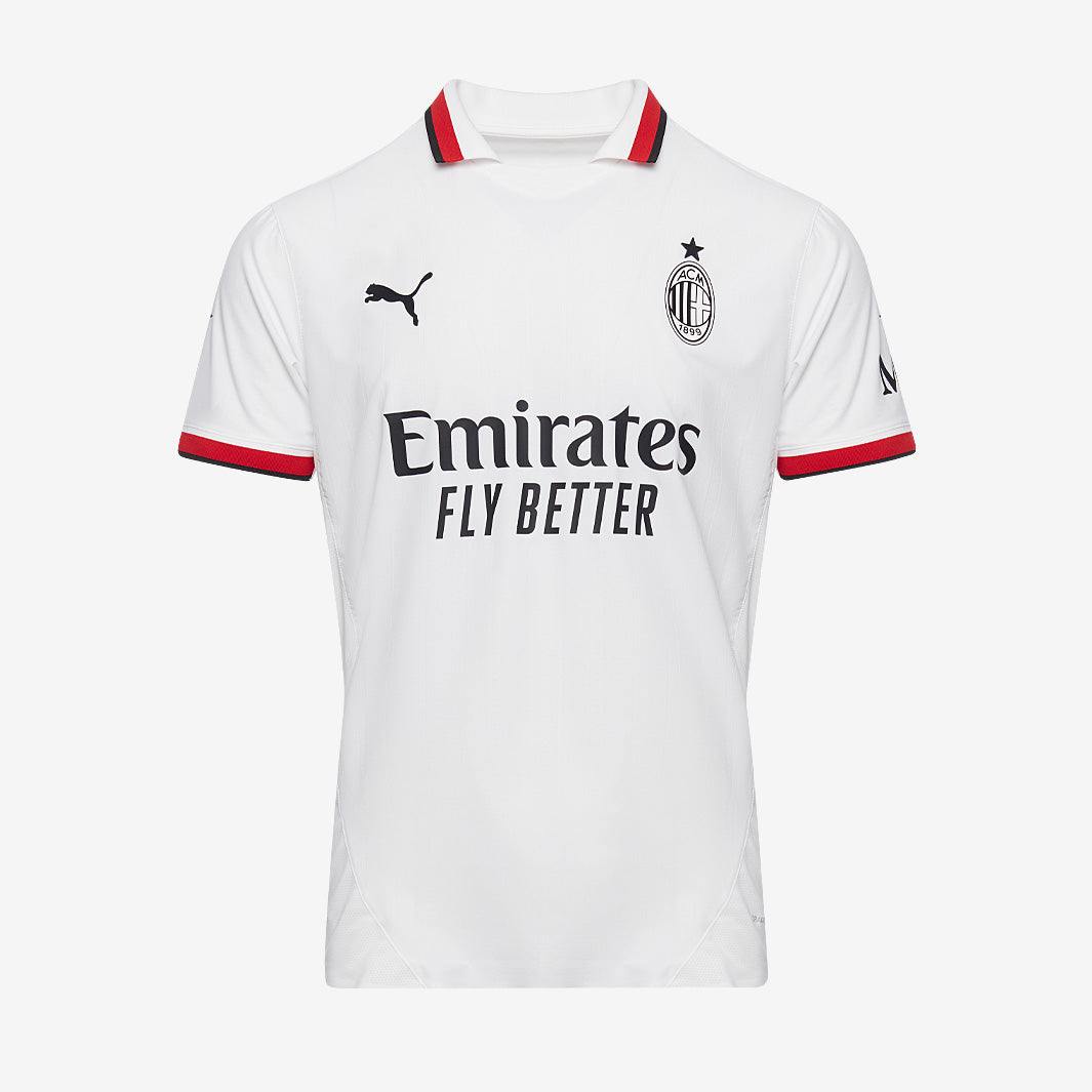 Puma AC Milan 24/25 Authentic Away Shirt - Puma White/Light Grey