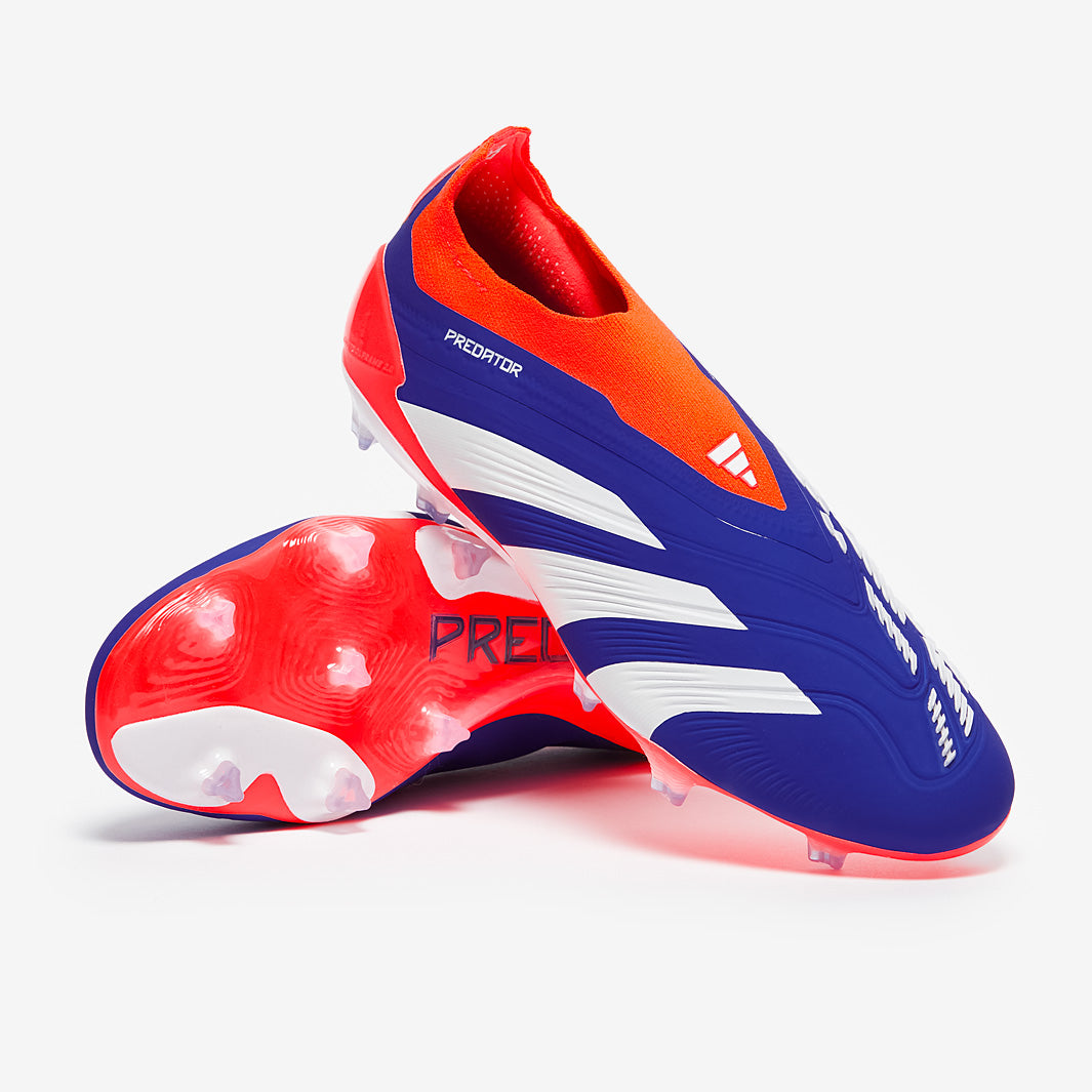 adidas Predator Elite Laceless Firm Ground - Lucid Blue/Ftwr White