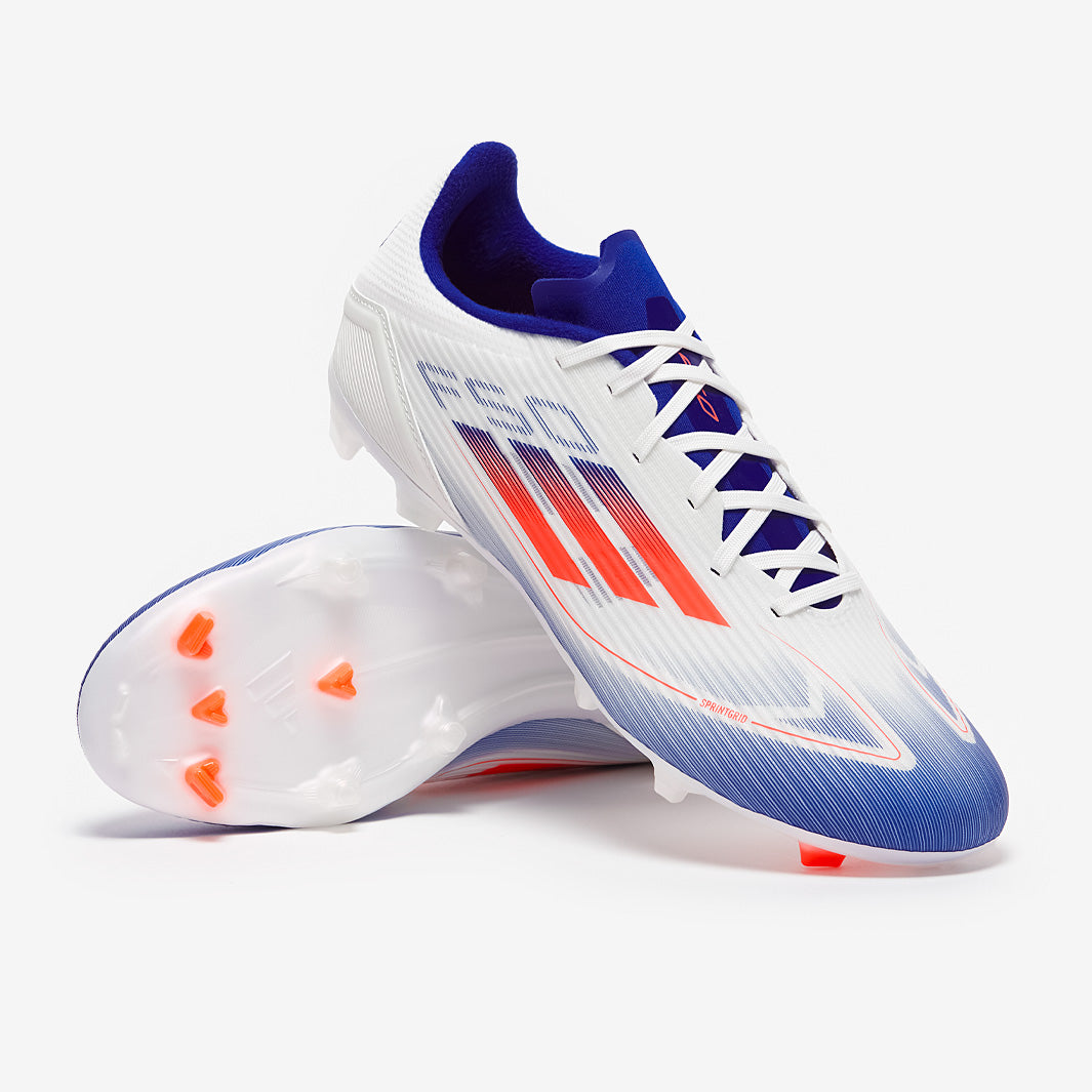 adidas F50 サッカーシューズ ホワイト/ブルー/レッド adidas F50 サッカーシューズ ホワイト/ブルー/レッドFG 天然芝用
