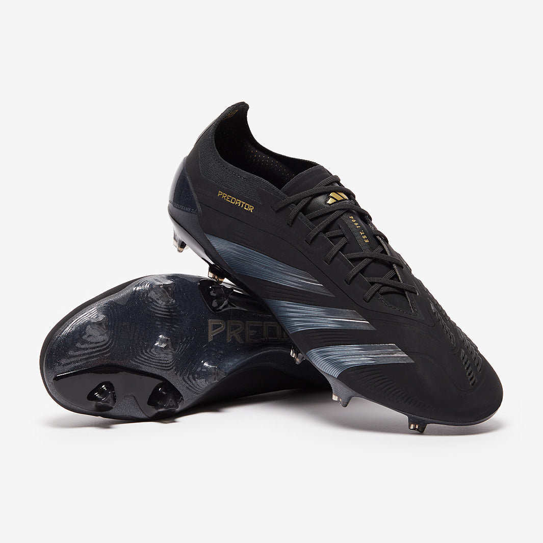 adidas Predator Elite Firm Ground - Core Black/Carbon/Gold Met
