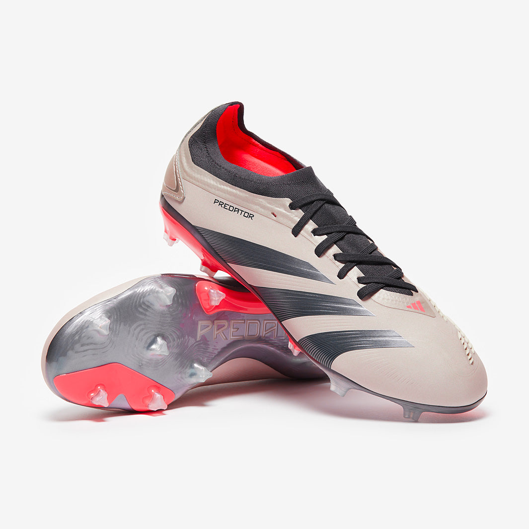 adidas Predator Pro Firm Ground - PlatIn Met/Aurora Black/Turbo