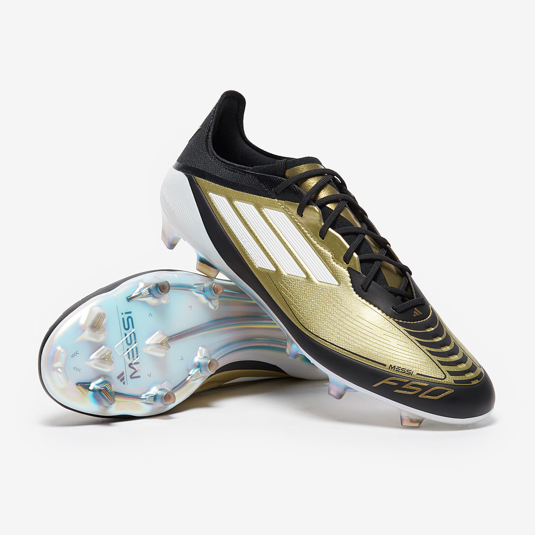 adidas F50 x Messi Elite Firm Ground - Gold Met/Ftwr White/Core