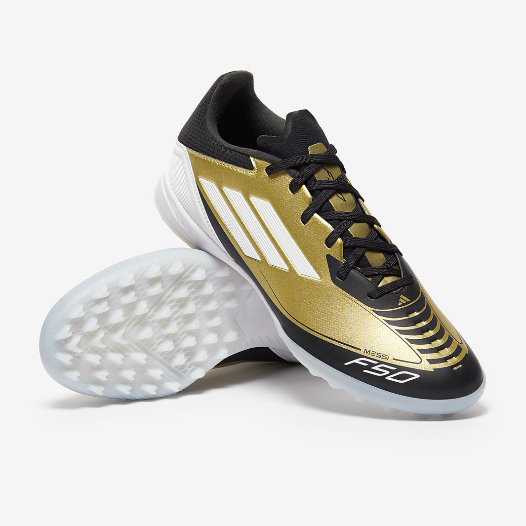 F50 メッシ　ゴールド　27 adidas F50 x Messi Club Firm Ground - Gold Met/Ftwr White/Core