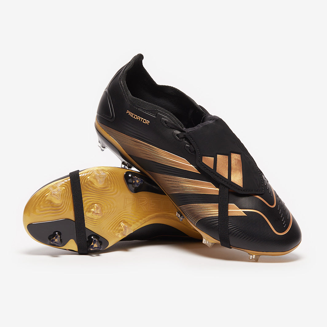 adidas Predator サッカーシューズ ブラック/ゴールド US5.5 adidas Predator x BellIndoorgham League Tongue Firm Ground - Core