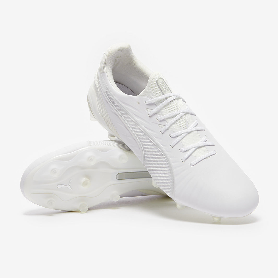 Puma KING サッカーシューズ ホワイト Puma King Ultimate Firm Ground/Artificial Grass - Puma White/Puma