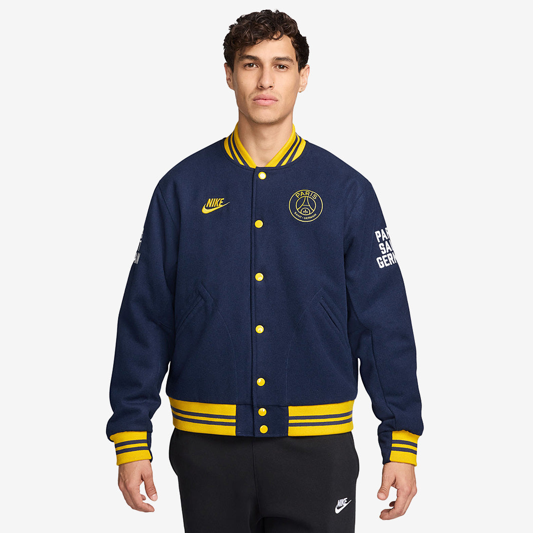 ジャケット・アウター Paris Saint-Germain / PSG VARSITY JACKET Nike Paris Saint-Germain 24/25 Varsity Jacket - Midnight Navy