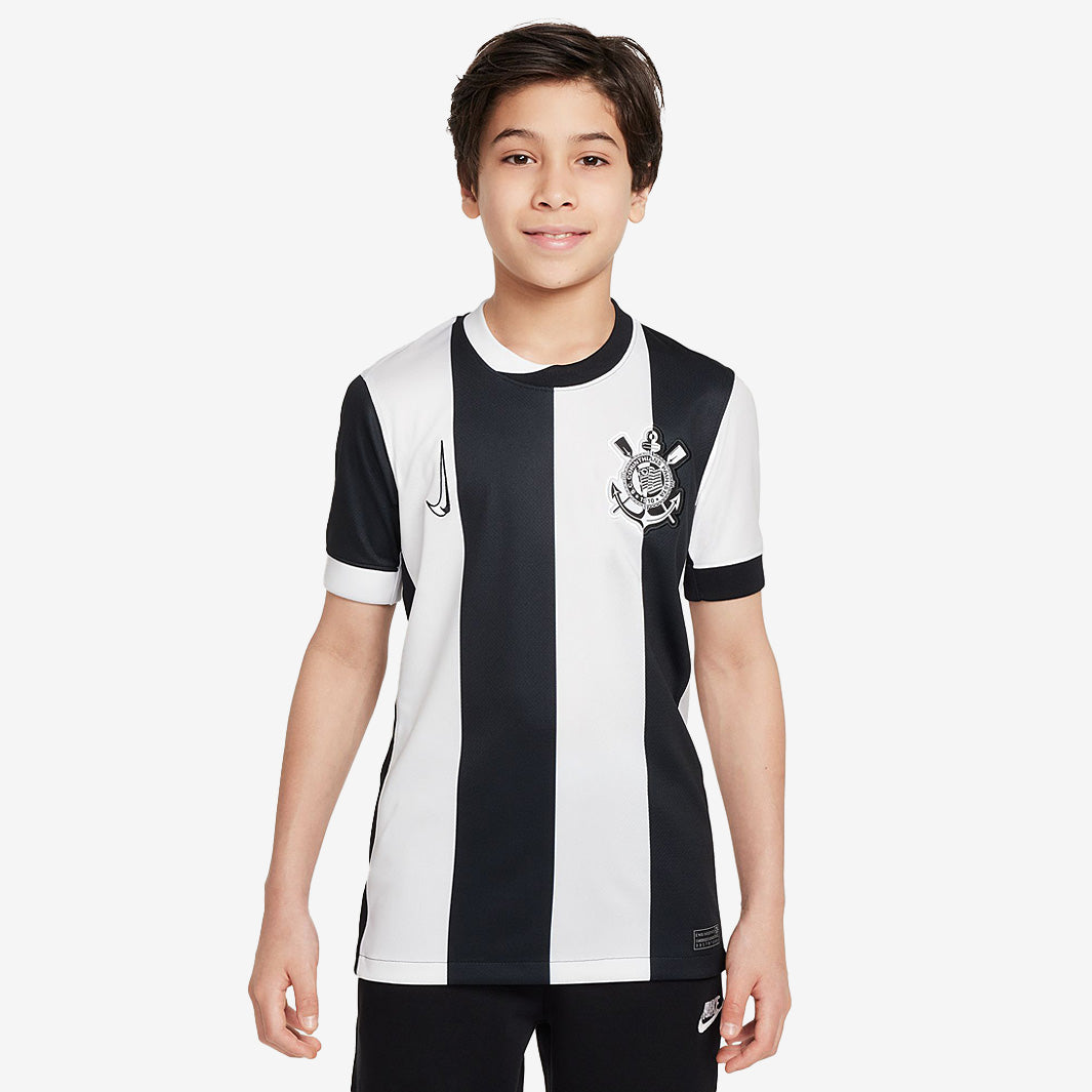 Nike Corinthians 2024 Kids Dri-FIT Stadium SS Third Jersey - White