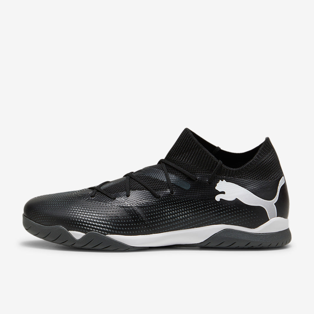 Puma スパイクシューズ ブラック/ホワイト Puma Future 7 Match Indoor - Puma Black/Puma White - Adult Cleats