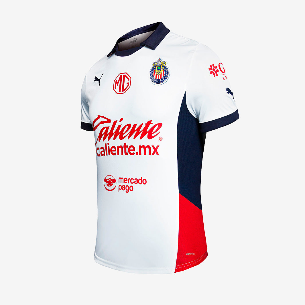 Puma Chivas 24/25 Away Jersey - Puma White - Mens Replica