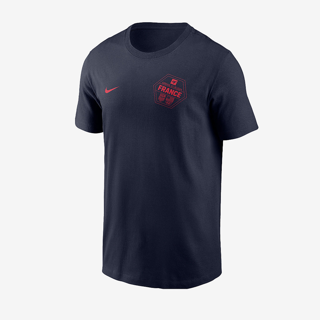 Nike USA France 2024 Olympics Core Cotton SS T-Shirt - College