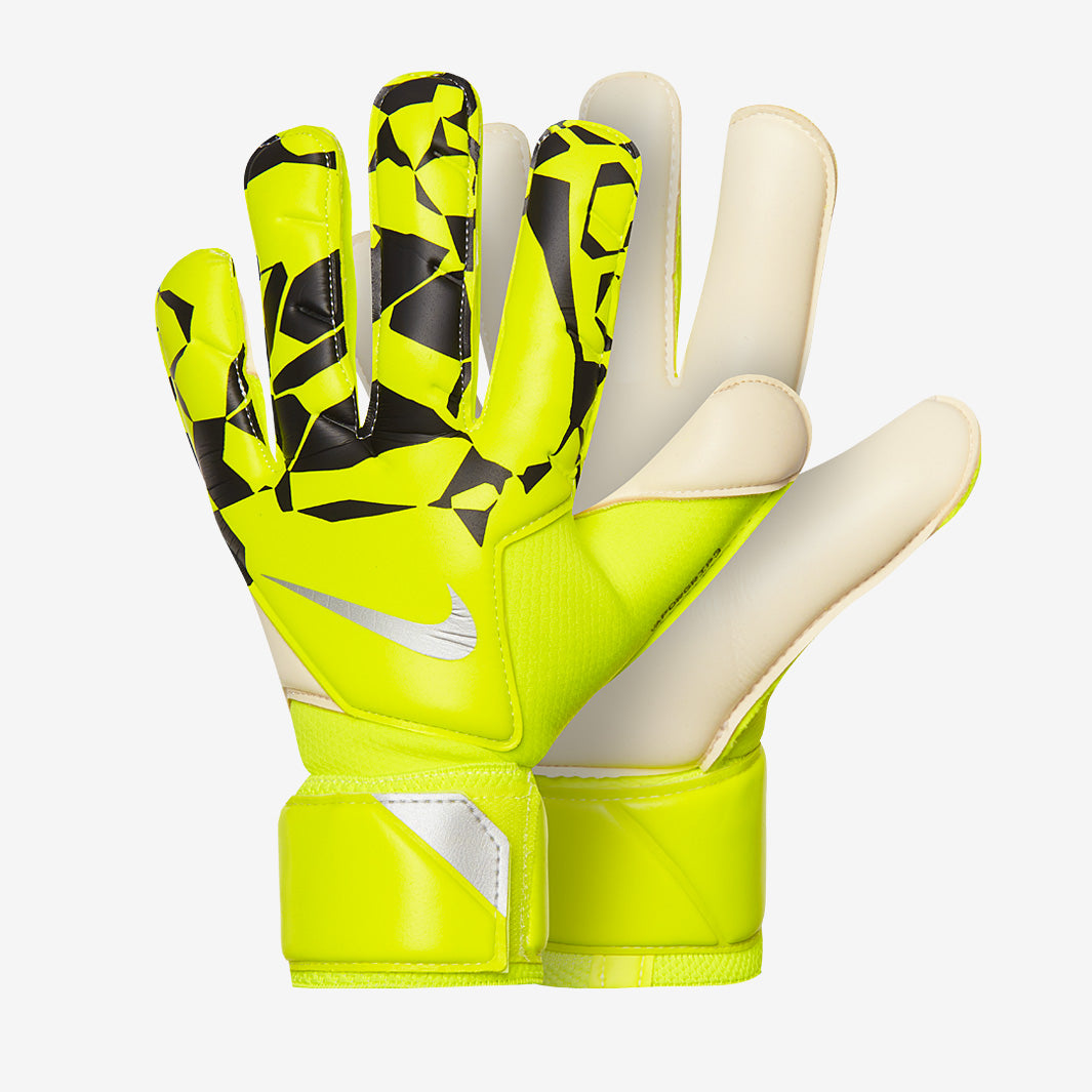 Nike GK Vapor Grip3 - Volt/Black/Metallic Silver - Mens GK Gloves