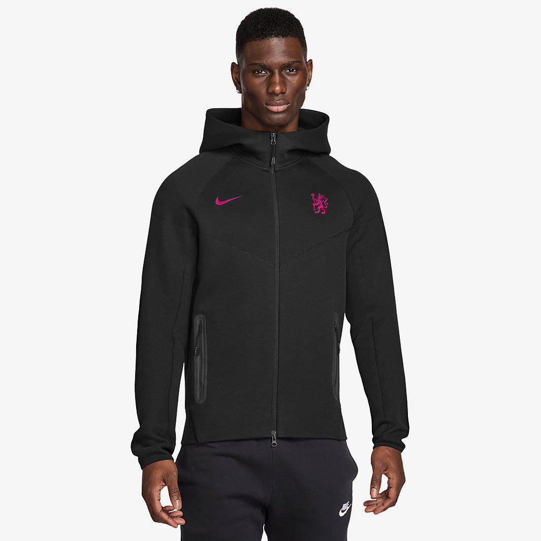 Nike Chelsea 24/25 NSW Tech Fleece Windrunner Third Jacket - Black